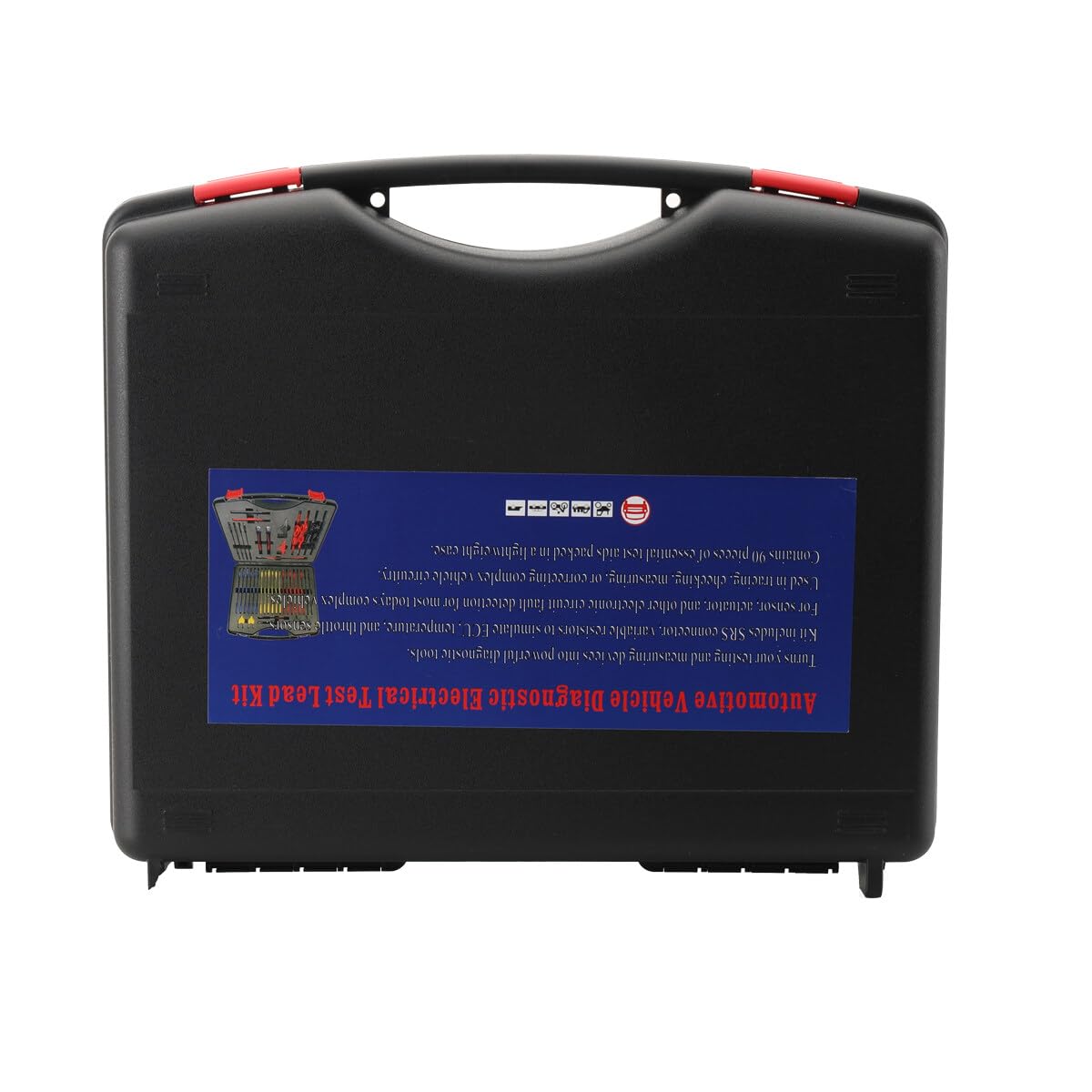 92 tlg Kabelkoffer Prüfkabel Prüfspitzen Mass kabelSatz für KFZ Elektrik Multimeter Fehlerdiagnose Messleitungen, Multimeter Test Leads Sonden Kit, Airbag Test kabel Werkzeugkoffer Kabelsatz
