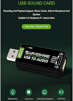 Amazon.com: USB to Audio USB Sound Card with 8Ω 5W Speaker