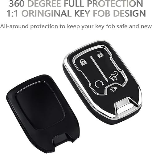 Miniatura 3 de OFFCURVE Compatible con GMC - Funda para llavero para Chevy Suburban Tahoe Terrain Acadia Yukon Silverado GMC Sierra 1500 2500HD 3500HD 3500HD,