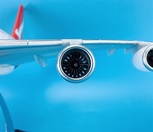 Miniatura 7 de MUZIZY Copia Avión Modelo 1160 18.1 in Avión ABS Metal Aviones Airbus A380 para Qantas Producto Terminado Colección Modelo Plano