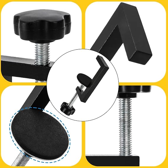 8 Piece Metal C Clamps, 2 Inch Heavy Duty G Clamp for Woodworking