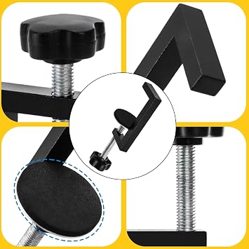 8 Piece Metal C Clamps, 2 Inch Heavy Duty G Clamp for Woodworking