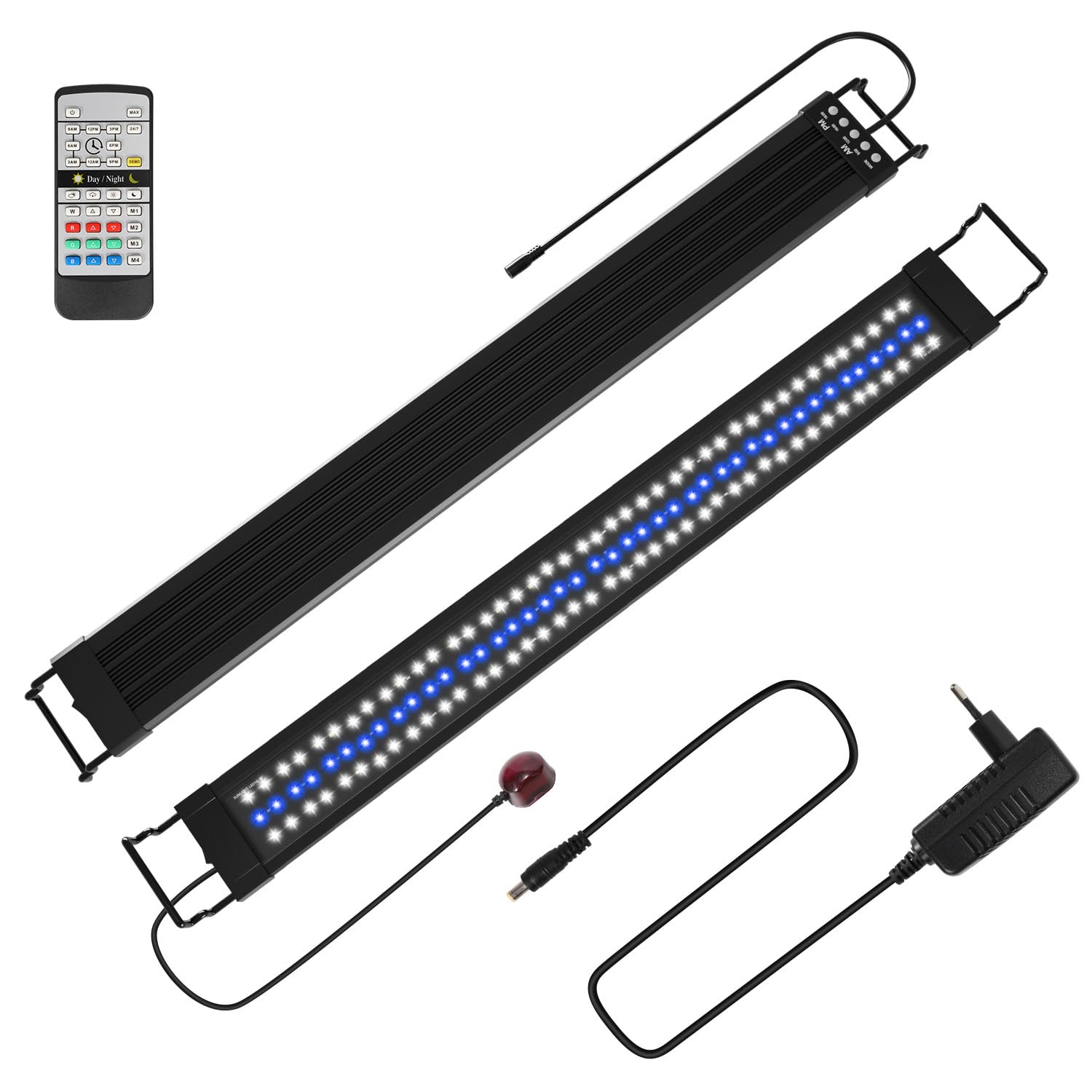 Peviasot Aquarium LED Beleuchtung 8,4W RGB - IP67 Wasserdicht Mit Timer Für Süßwasseraquarien