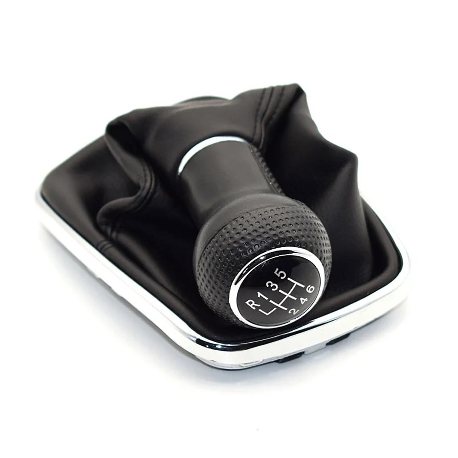 PYBYCEGNZK Car Interior Accessories for VW Mk4 for Golf for GTI R32 1999-2005 5 6 Speed Car Gear Shift Knob Lever Shifter Gaitor Boot(6 Speed B)