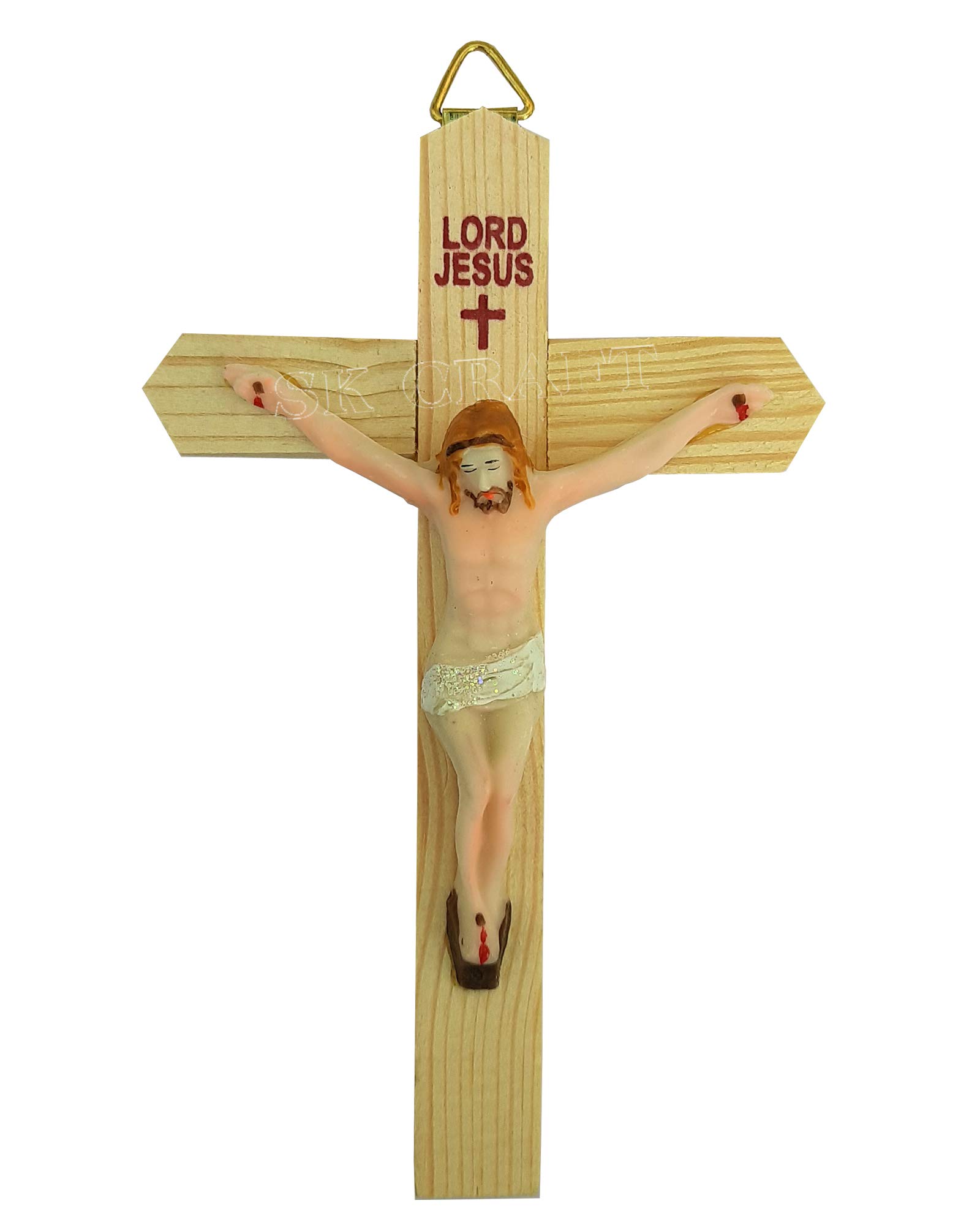 Buy SK Craft Catholic Cristian Cross of Jesus Christ Statue- 8 (L) x 2 ...
