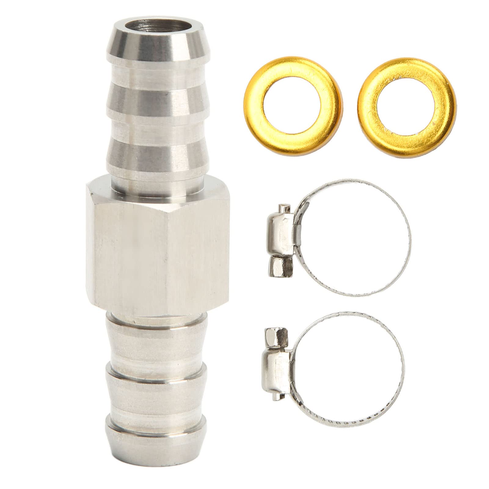 Raccordo a T per Manometro Tubo Carburante, Adattatore per Raccordo a T per Carburante Installazione Semplice Acciaio Inossidabile 304 per Refrigerante per Cambi (1/2 poll)