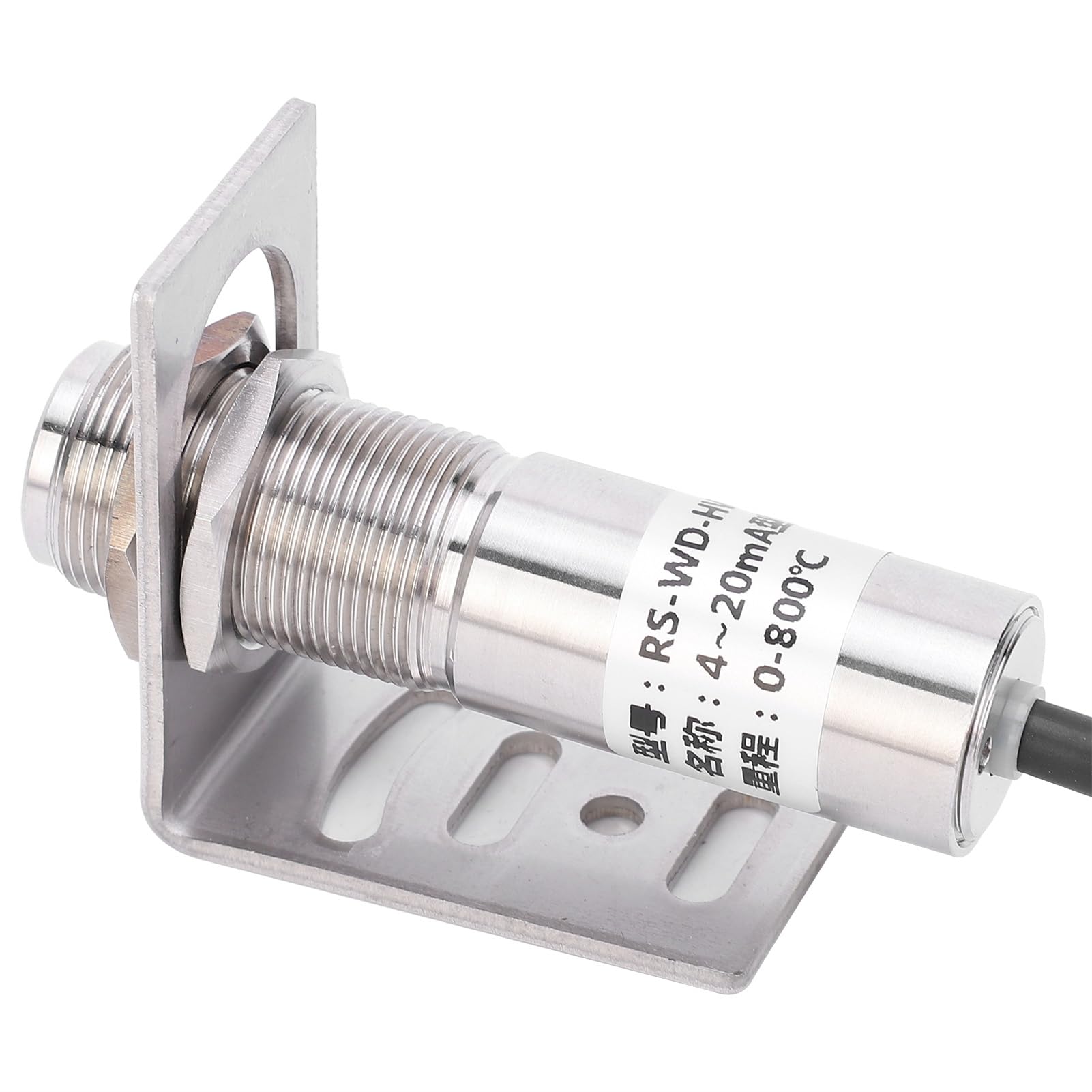 Generic Sensori di Temperatura a Infrarossi Senza Contatto Ad Alta Precisione per Misurare la Temperatura di Acqua, Olio, Alimenti - Acciaio Inossidabile, 420 MA, 1 unità (Stile corto 0~1000℃)