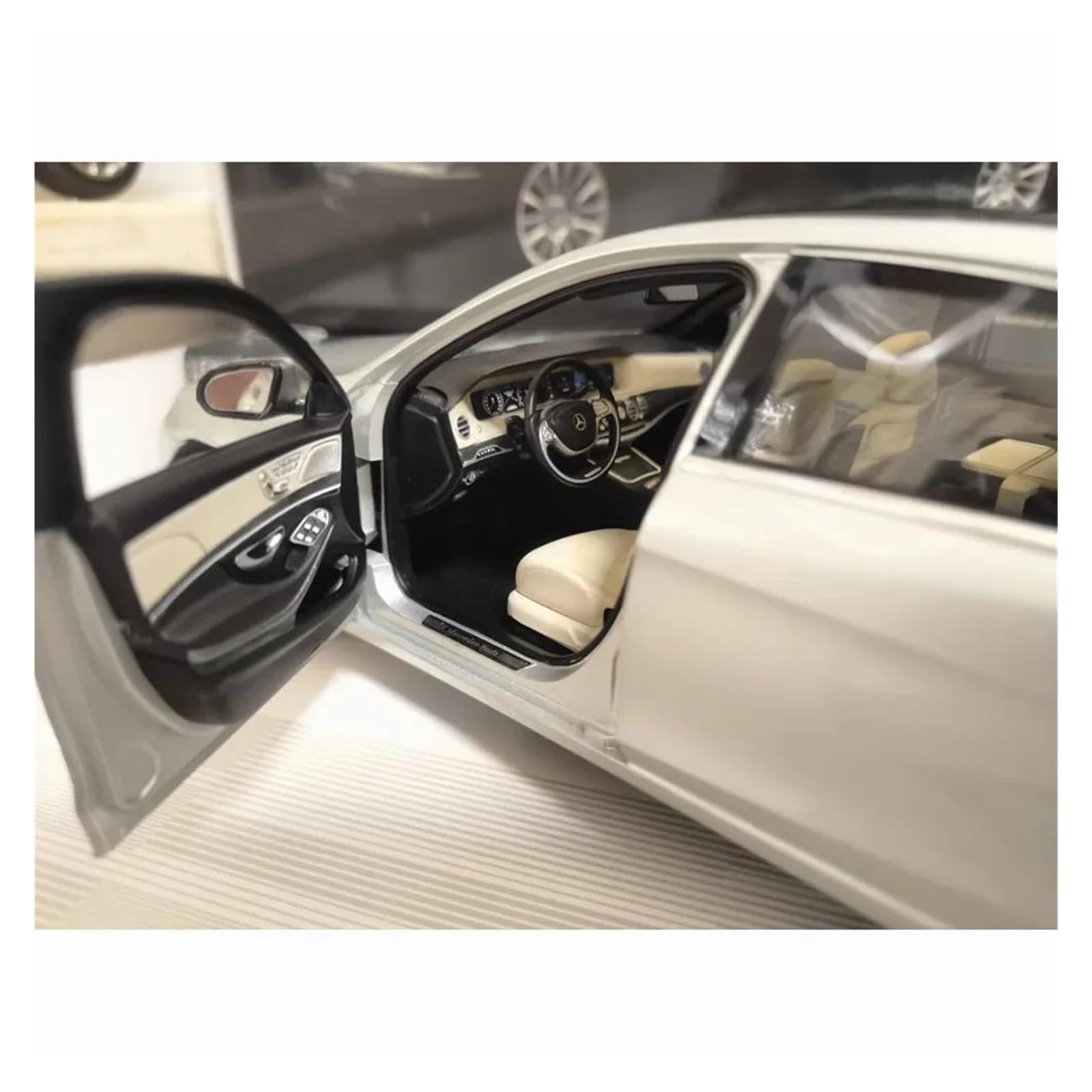 Metallo Scala Replica Simulazione Auto Lega Lusso Mercedes Classe S W222 Modello Scala 1 18 Ornamenti Metallo Per Collezione Modelli Hobby Veicoli Giochi Set