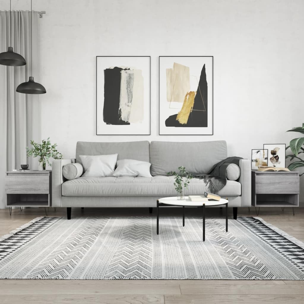 Set di 2 tavolini da caffè grigio Sonoma, 50 x 46 x 50 cm, in legno