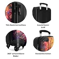 Personalisiert Kinderkoffer Rehkitz Design - Hartschalen-Trolley Für Kleine Reisende