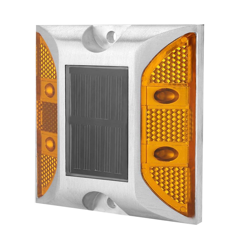 AstibymSolar Powered Driveway Marker Lights, Long-Lasting Illumination Environmentally Friendly LED Deck Lighting Road Studs LED Road Stud Solar Power for Garden