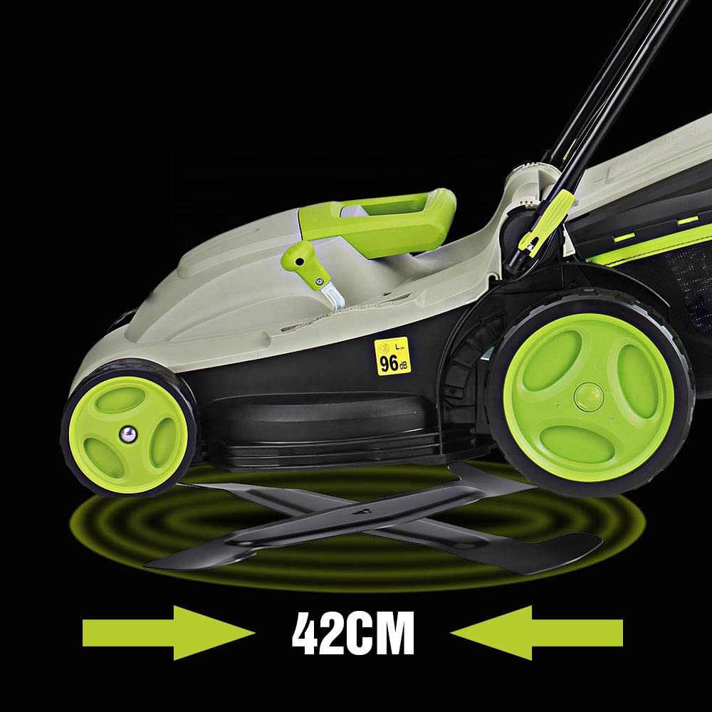 Cortacésped eléctrico con Cable 2 en 1 Cortacésped autopropulsado Cortacésped eléctrico portátil con Mango Plegable Cortacésped eléctrico para Exteriores