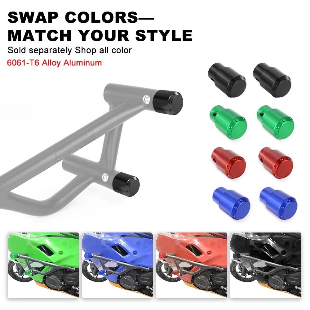 bloków zderzaka Pasuje do Kawasaki Ninja 400 Z400 Z500 500 Z ochraniacz ramy silnik motocykla osłona autostrady pasek awaryjny Gmoli Motocyklowych
