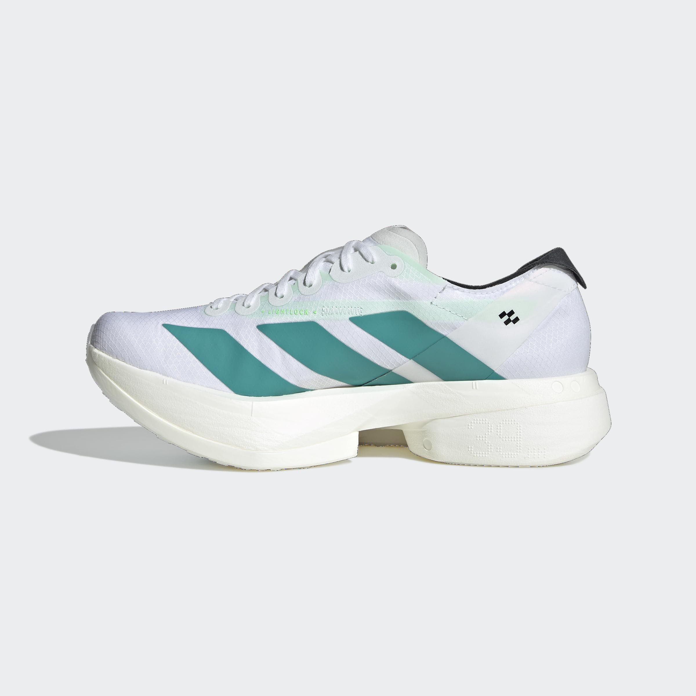adidas FTWWHT/PURTEA Women's Adizero Adios PRO 4 W FTWR whitePure Teal/Carbon 7 US, 7 Wide