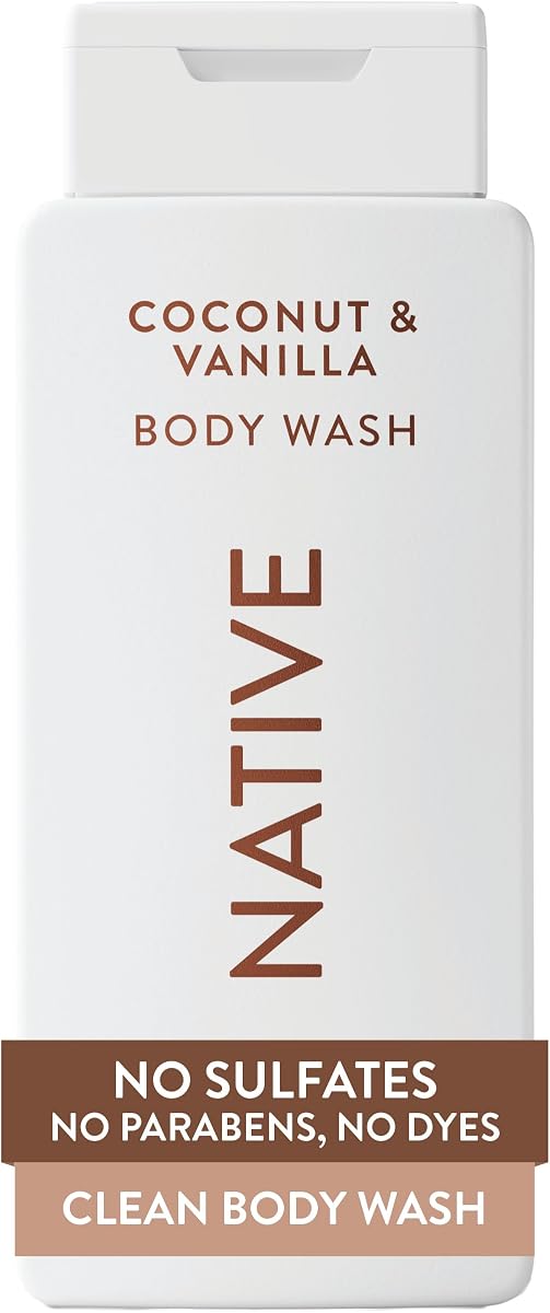 Gel de baño limpio, suave y con pH equilibrado para pieles sensibles, frescura las 24 horas para mujeres y hombres, vegano y libre de crueldad animal, libre de sulfatos, parabenos y ftalatos, coco y vainilla, 18 onzas líquidas