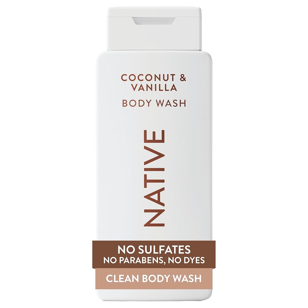 Native Clean Body Wash, Gentle & pH-balanced for Sensitive Skin, 24-Hr