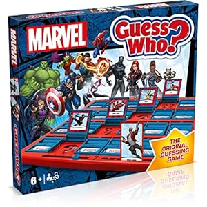 Winning Moves Marvel Guess Who? Board Game – Fun Gift for Kids Ages 3+, Featuring Avengers, Guardians of the Galaxy & Wakanda Heroes Like Hulk, Iron Man & Black Widow