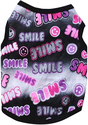 Wakeu Ropa para perros pequeños Chica Chihuahua Niño Yorkies Verano Otoño - Gato Cachorro Letra Impresión Camisa Chaleco Ropa Disfraz - Mascotas