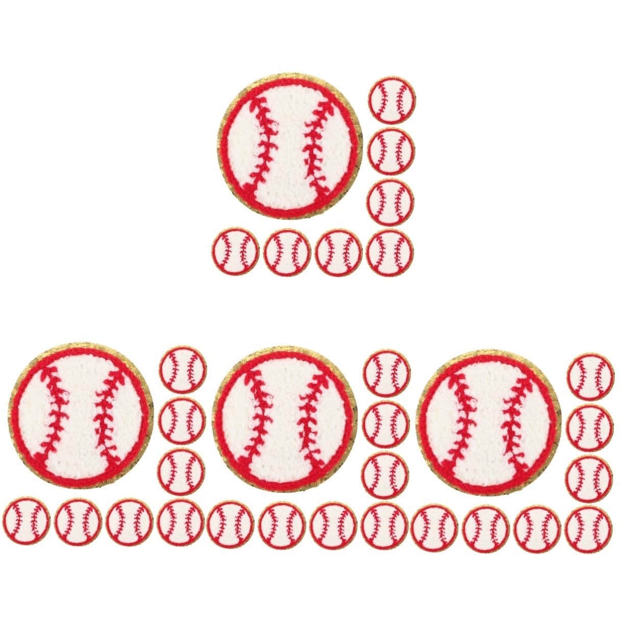 60piezas Parches De Béisbol Reemplazables Para Sombreros Parches Decorativos De Ropa Resistentes Al Accesorios Para Manualidades y Reparaciones