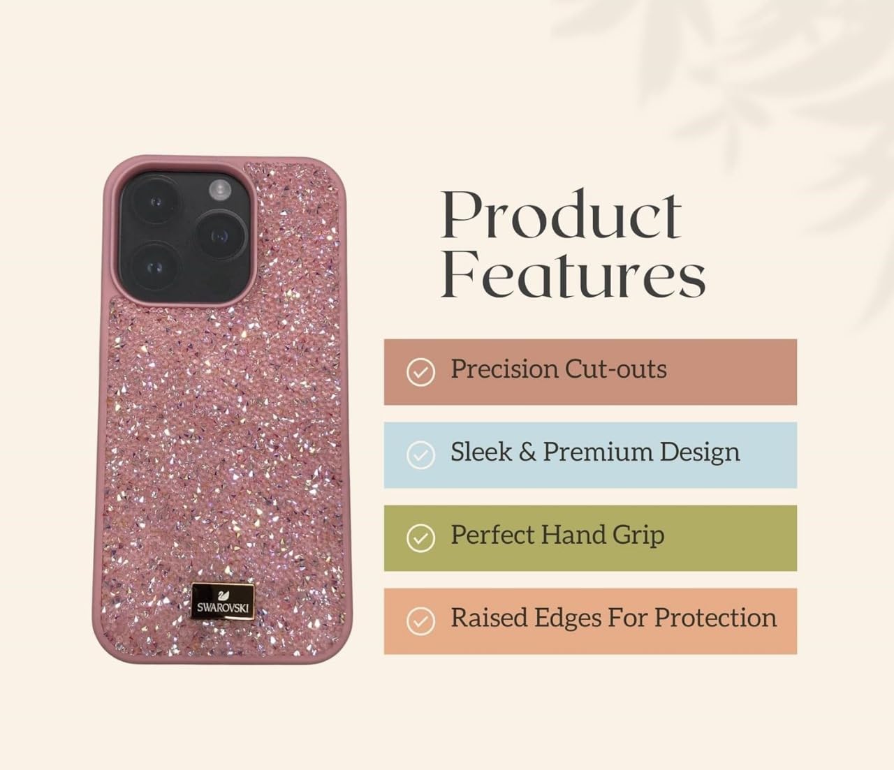 GET IN THE GAME Swarovski Crystal Diamond Case for iPhone 16 Pro