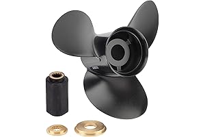 13 1/4x17 Upgrade Aluminum Boat Propeller for BRP,Johnson,Evinrude,OMC