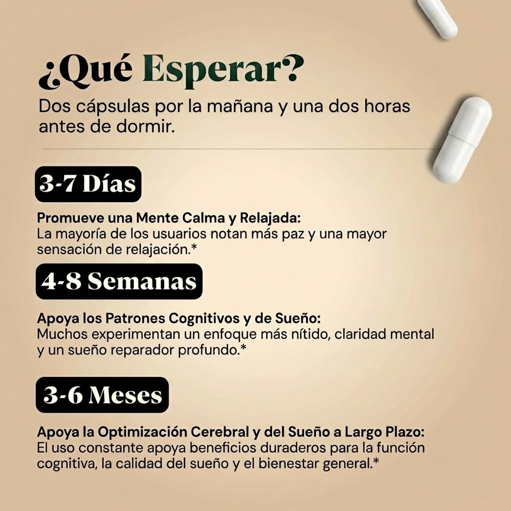 L-Treonato de Magnesio 2000mg Magtein - 30 días - Suplemento de Magnesium Threonate Puro - Magnesio Treonato en Cápsulas - L Treonato Magnesio Apoya la Funcion Cognitiva