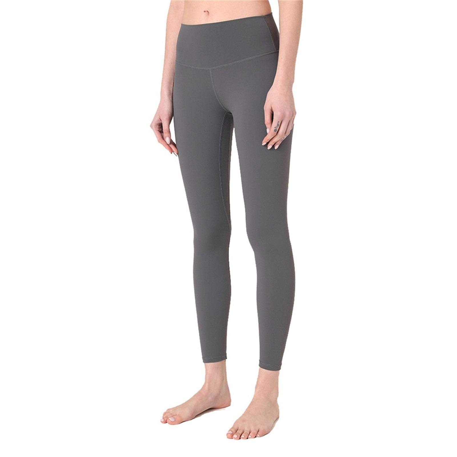 fitness legginsy damskie, Damskie Nagie uczucie Wysokiej talii Legginsy Legginsy Butt Lift Power Flex Slim Jogi Spodnie Aktywne Rajstopy Tummy Control Non See przez rozciągliwe sportowe legginsy do jo