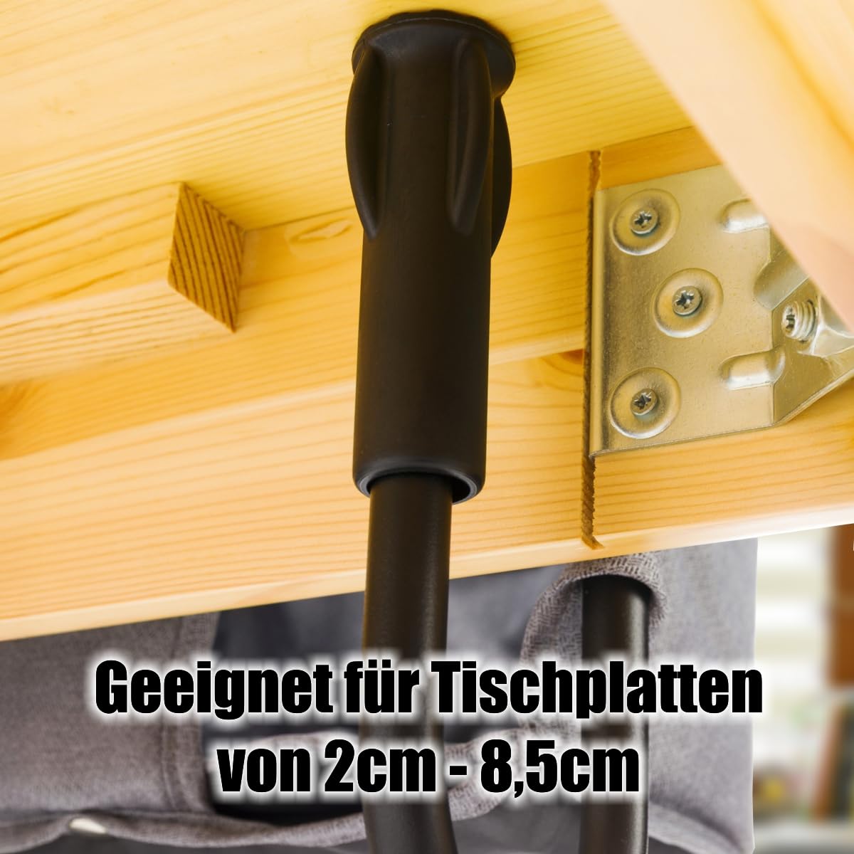 Faltbarer Tischsitz Hochstuhl Stuhlsitz bis 15kg praktisch für Zuhause und Unterwegs (Grau)