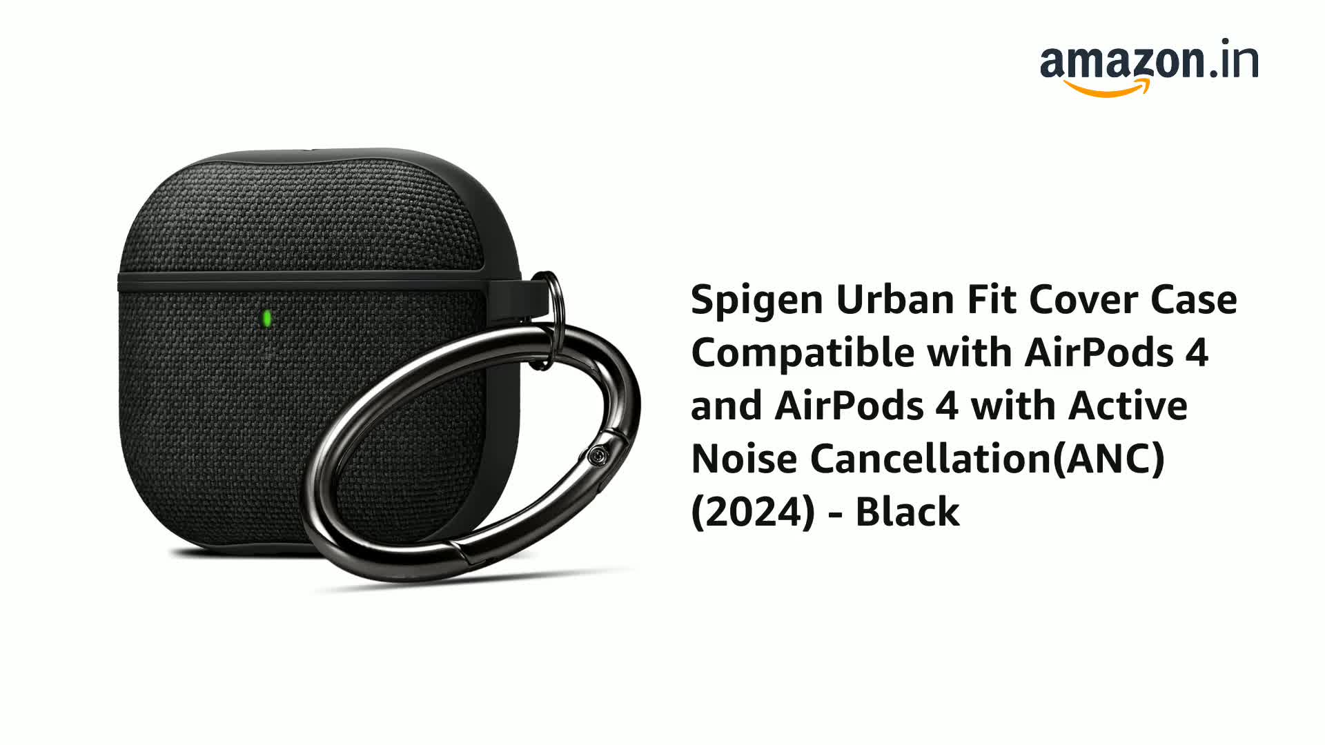 Spigen for AirPods 4 / AirPods 4 ANC Case, Carabiner Included