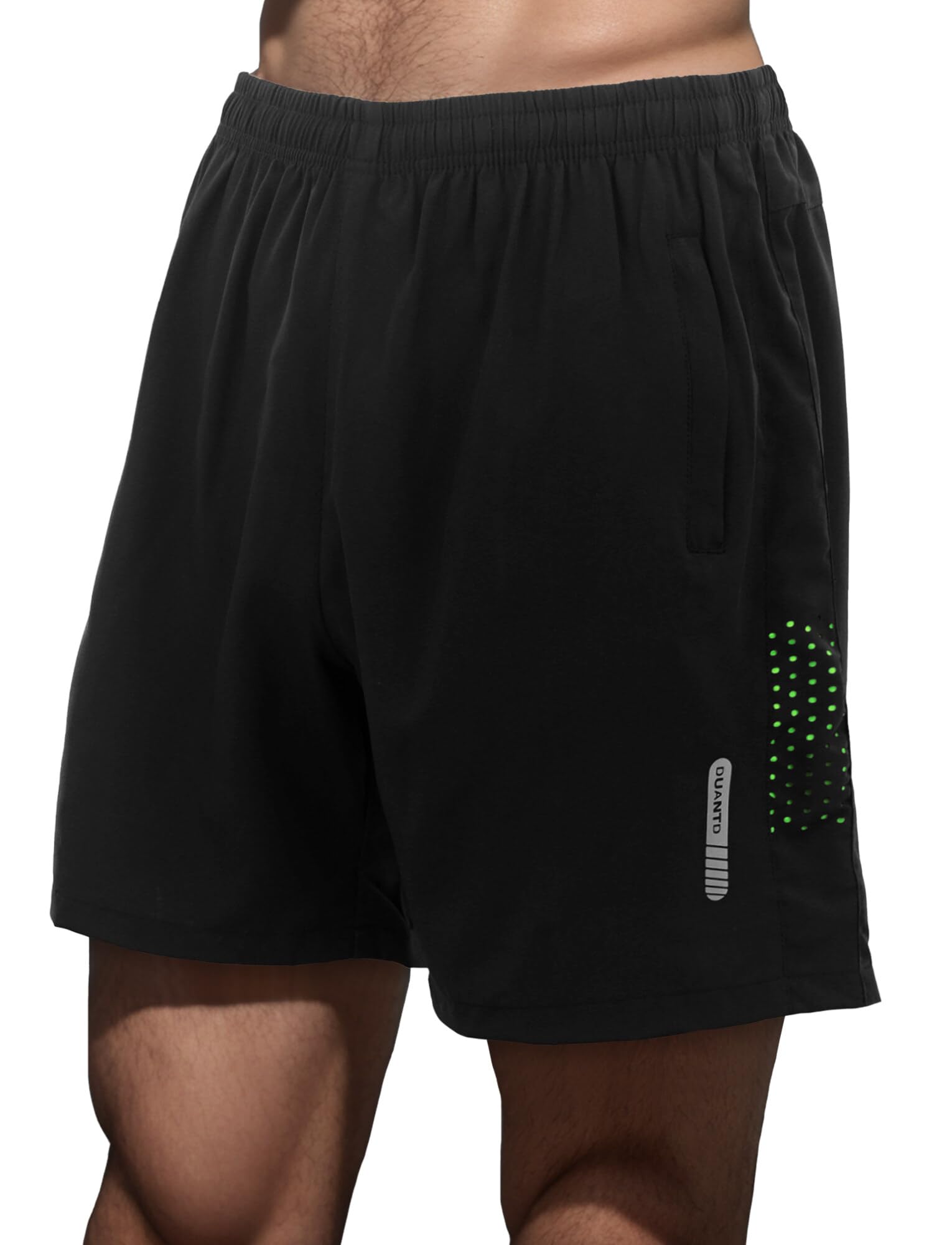 FEOYA Mens Sports Shorts Quick-Drying Lightweight Breathable with Zip Gym Workout Running Shorts Activewear