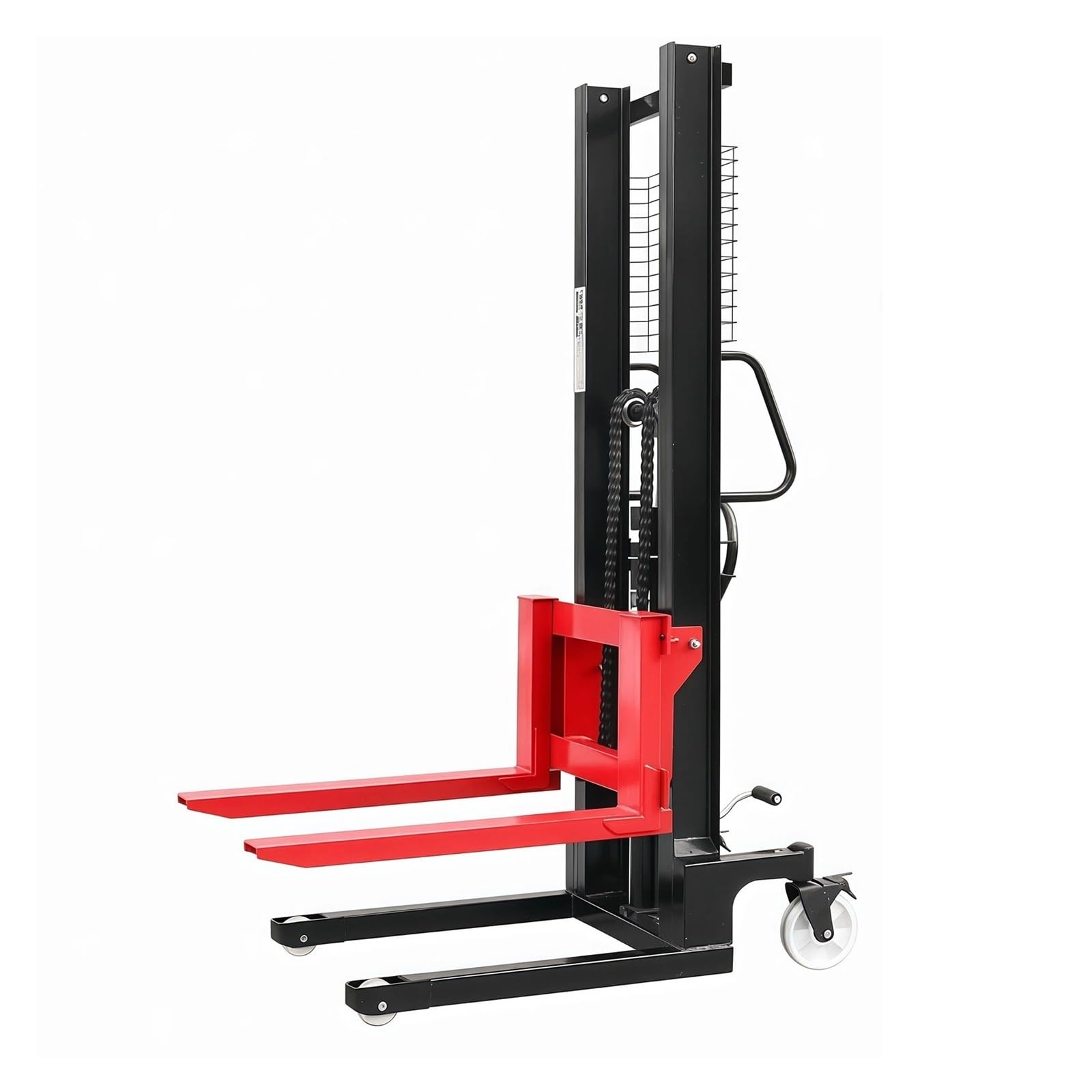 Pallet Truck Manual Hydraulic Stacker 2000kg 83cm Fork with Swivel Wheels for Storage