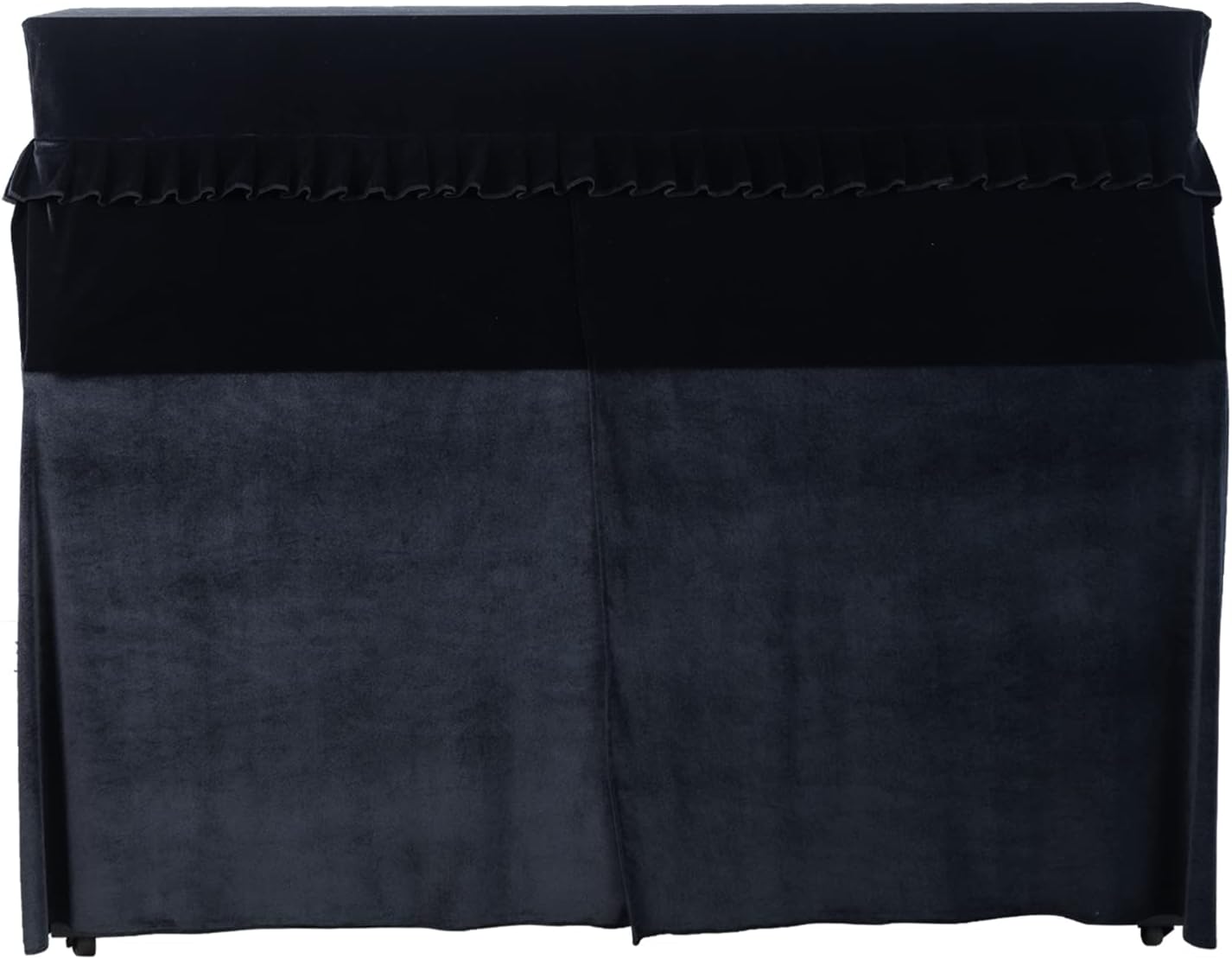 Upright Piano Cover, Universal Piano Dust Cover, All-inclusive, Light & Luxury, Soft and Premium Glossy Surface, Thickening, Mid-open, High-end Flannel Equipment (Upgrade) (COLOR A)