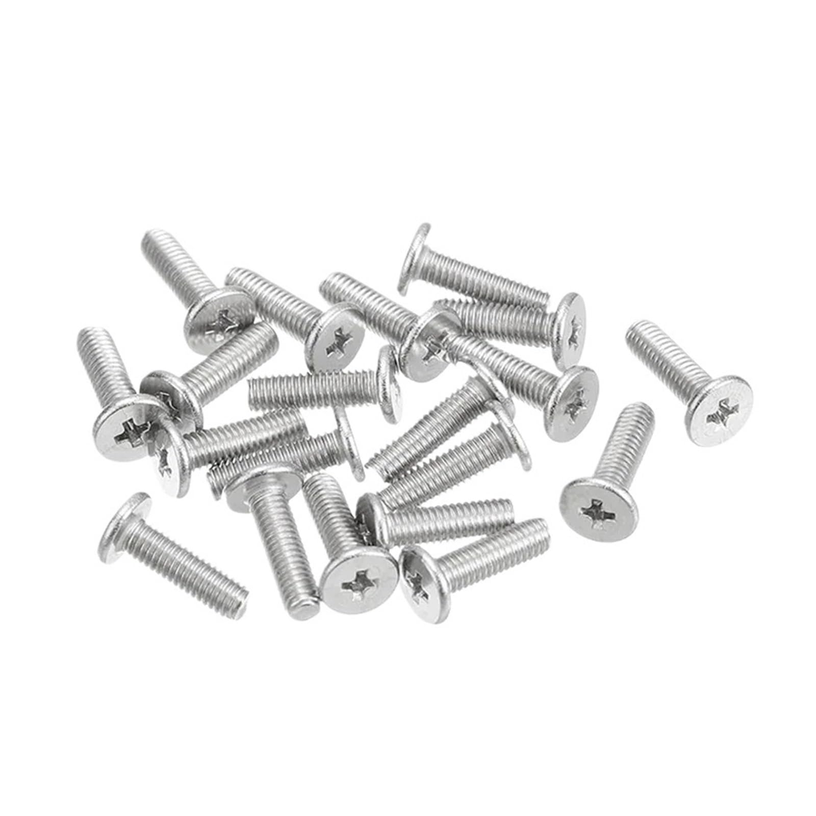 M2 M2.5 M3 M4 M5 M6 304 Stainless Steel Cross Phillips Ultra Thin Super Flat Wafer Head Screw Notebook Laptop Electronic Bolt(4mm,M2.5 x 50Pieces)