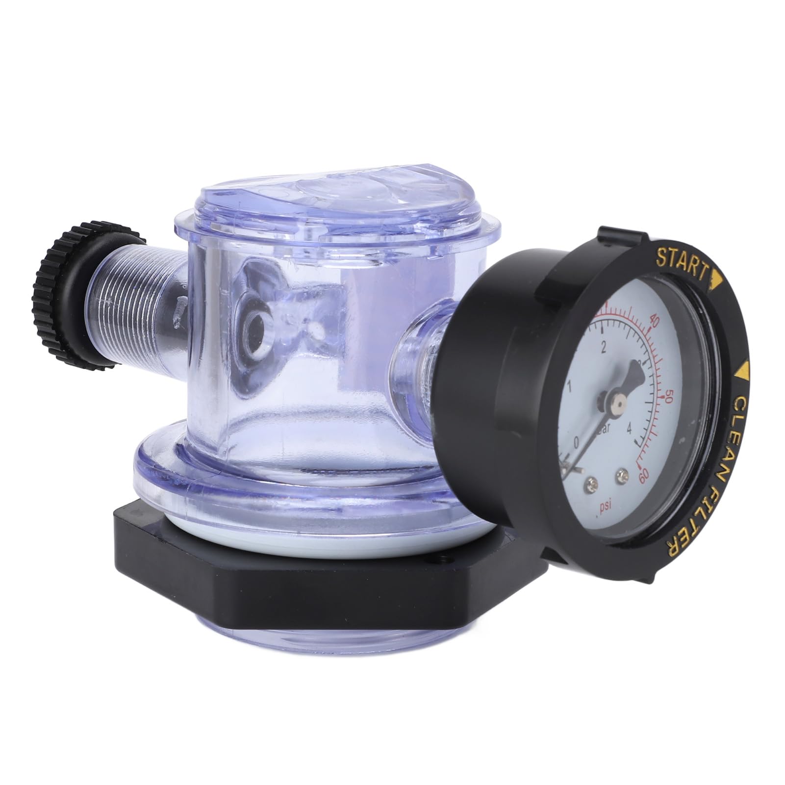 Valve de Décharge D'air Manuelle à Haut Débit 273564, Assemblage de Remplacement pour avec Manomètre, Filtre à Sable pour Piscine, Spa, Piscines Publiques Adaptées