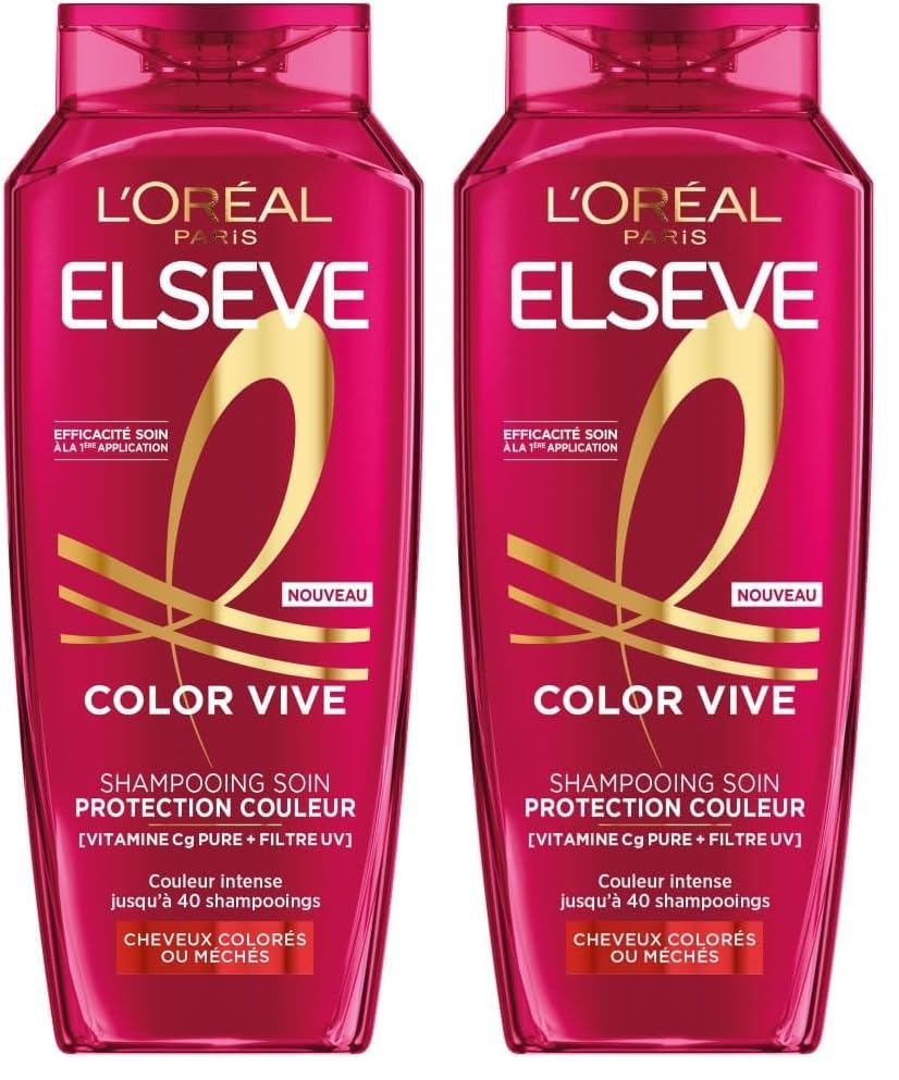 L'Oréal Paris - Shampooing Soin Protection Couleur - Protection Couleur Jusqu'à 10 Semaines - Pour Tous Types de Cheveux Colorés ou Méchés - Enrichi en...