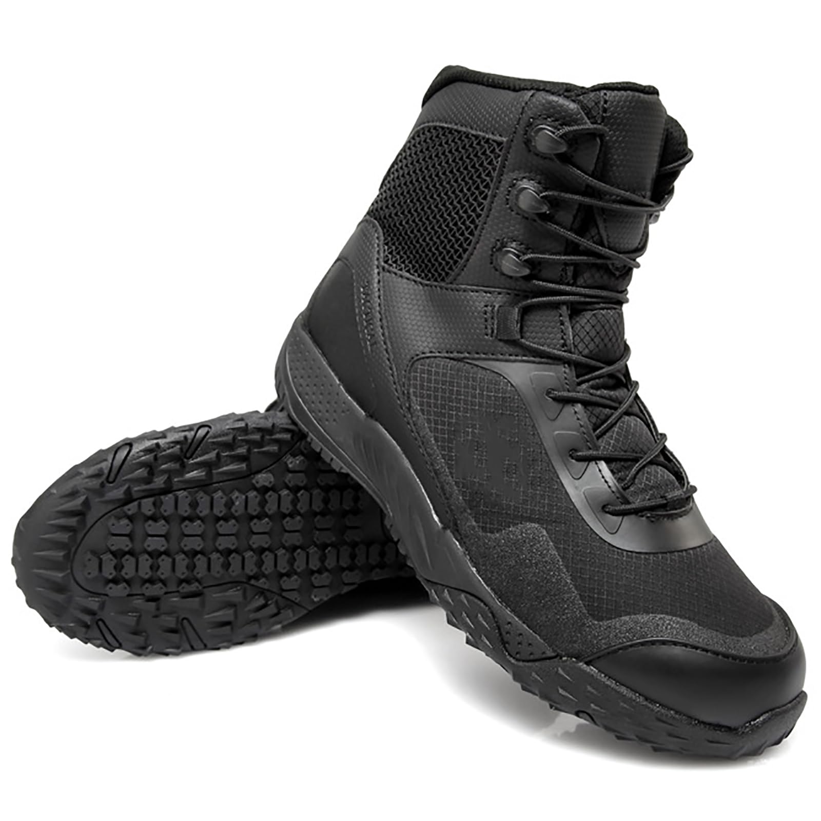 Taktyczne buty bojowe, Męskie sznurowane taktyczne buty pustynne piaskowo-czarne, rozmiar 37-45 EU(Black,39 EU)