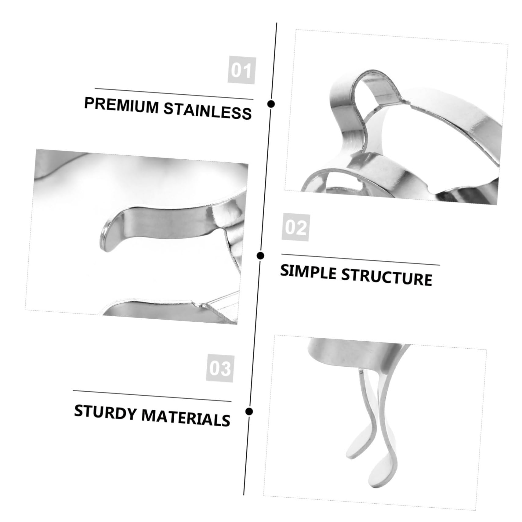 MAGICLULU 3 Set Pinza Molla Inossidabile Per Fissaggio Sicuro Per Laboratori Distillazione Condensazione 4 Pezzi*3