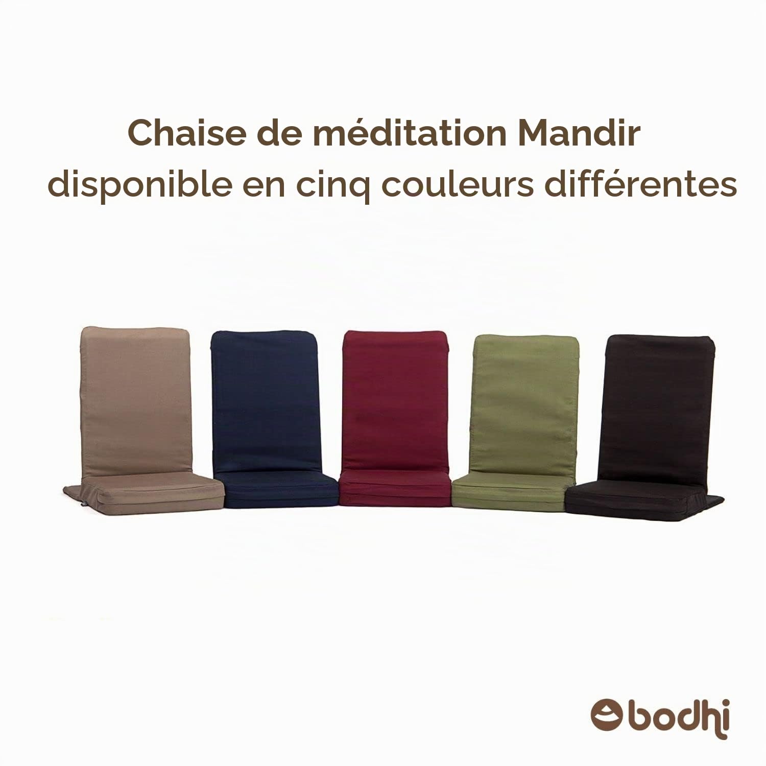 Bodhi Chaise de méditation Mandir, siège de Sol Standard ou XL pour la médiation