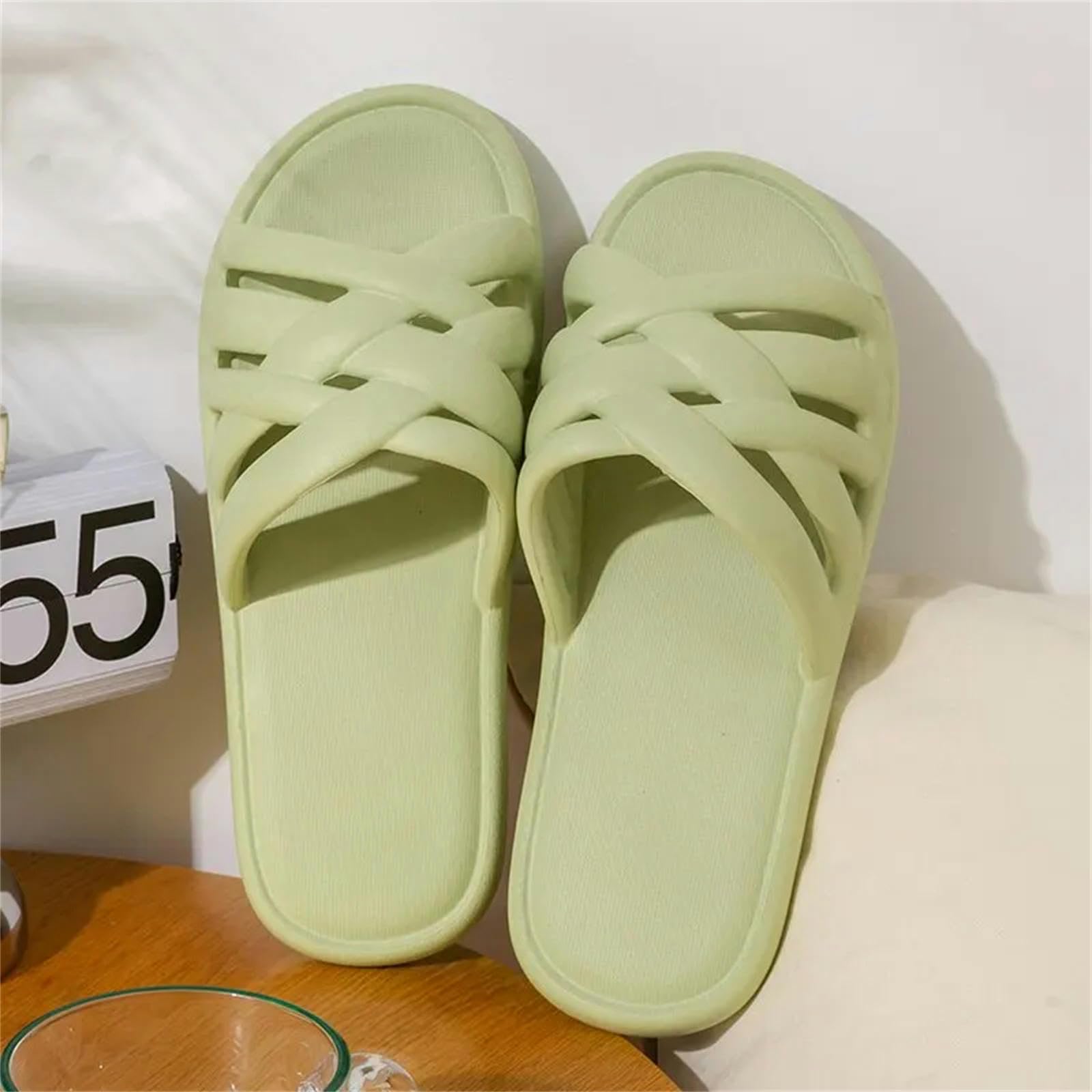 Chancletas Mujeres Zapatillas De Baño Sin Deslizamiento De Toboganes Para Toboganes Para Toboganes Para La Piscina De Verano En Relieve