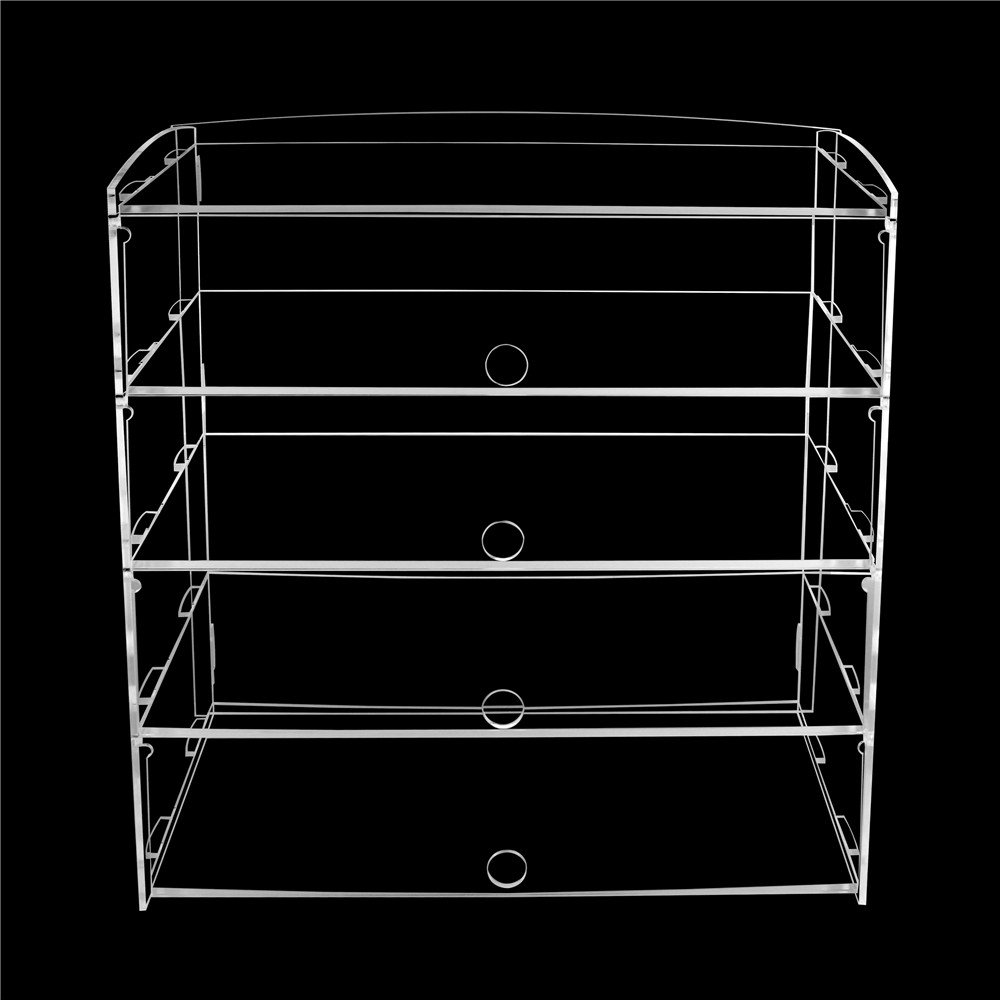 Expositor de acrílico para pasteles y cupcakes, marca Fobuy, acrílico, 4 niveles