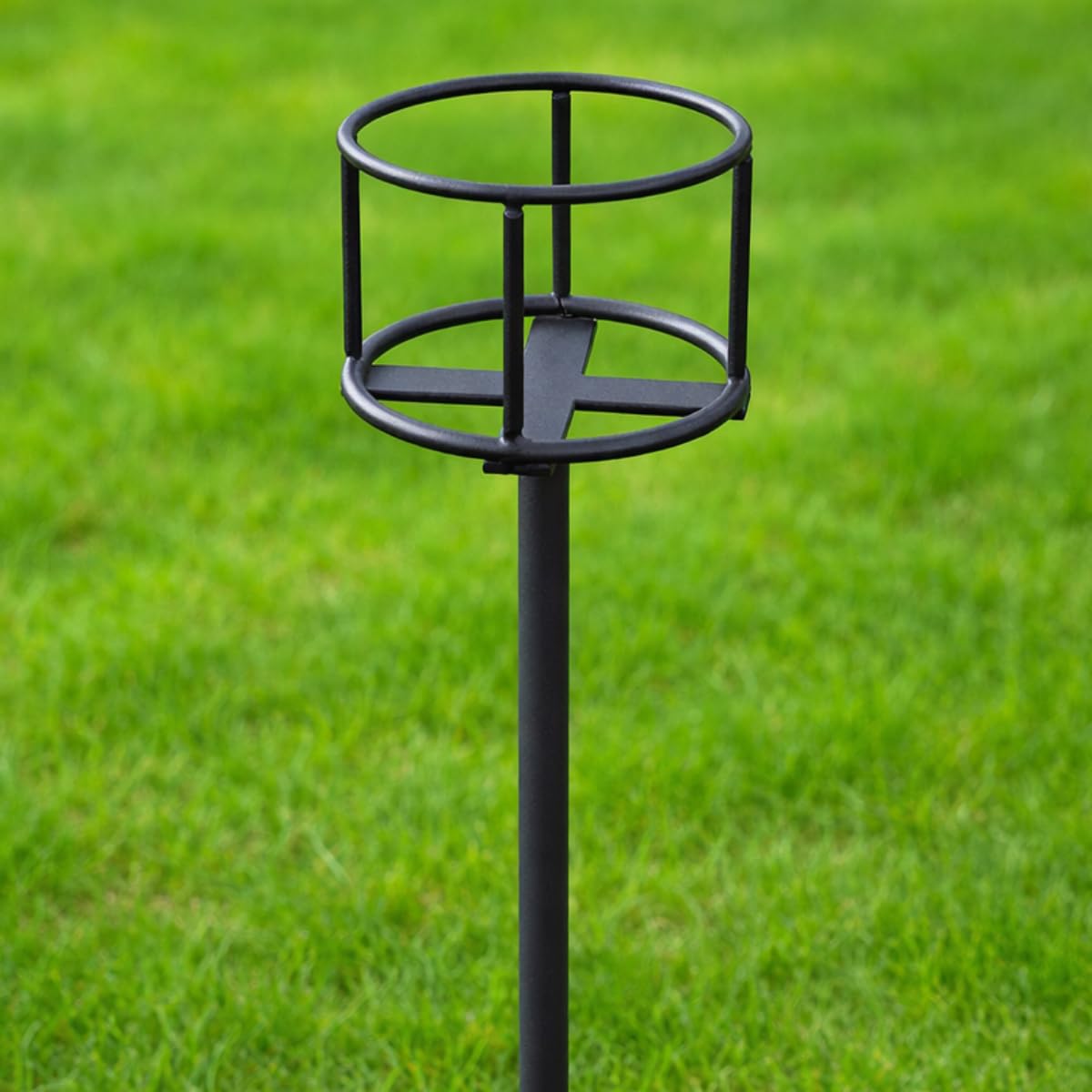 Ember Candles™ - Set of 4 Adjustable Metal Candle Stake Holders, 3 Height Options (74.5cm, 112.5cm, 150cm) - Black Garden Pole for LED Candles, Pergola Pathway Décor, Double Ground Spike