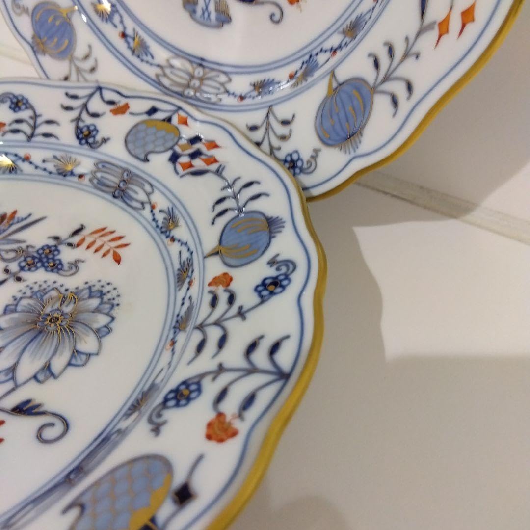 Amazon.co.jp: Meissen マイセン 朱金オニオン ペアプレート : ホーム 