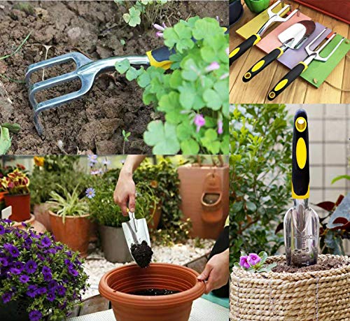 Set de herramientas para jardín, 3 piezas, aluminio miniatura 6