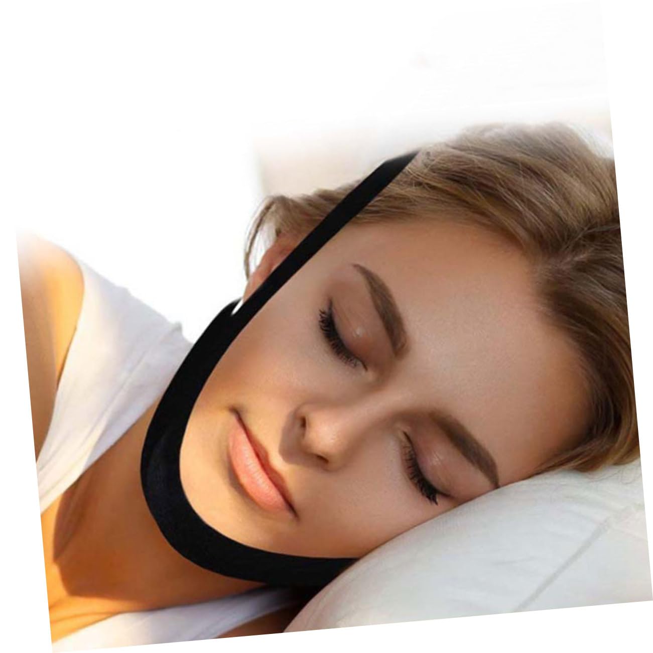 Beaupretty 5 Juegos Correas De Cadena Deje De Roncar Dejar De Roncar Stop Ronquidos Conveniente Correa Para Roncar Correa De Barbilla Para Hombres Tejido Elástico 2 Piezas * 5