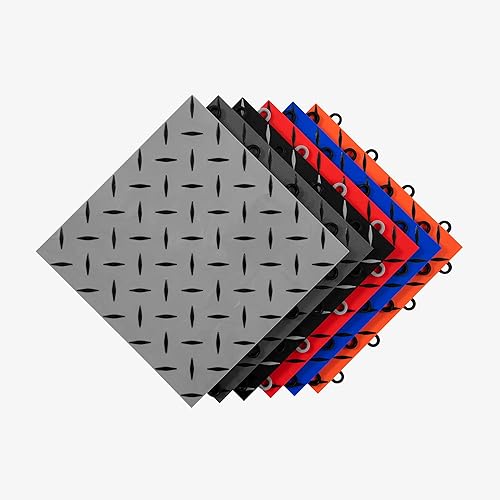 Miniatura 9 de IncStores Azulejos entrelazados Nitro Pro de 58 pulgadas de grosor, baldosas de garaje para un garaje, taller, cobertizo o remolque más fuerte y