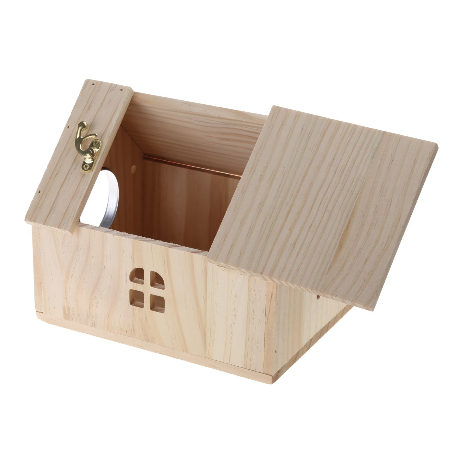 Caja de cría pájaros Madera | For periquitos y agapornis: caja nido de madera con percha