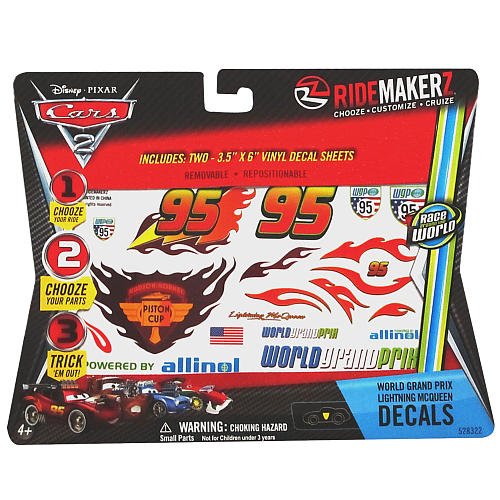 Buy RideMakerz Cars 2 World Grand Prix Lightning McQueen Decals