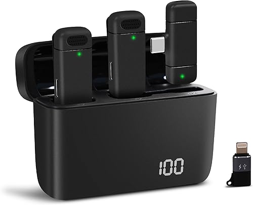 Micrófono inalámbrico para iPhone, micrófono de clip - Mini micrófono para grabación, YouTube, Tiktok