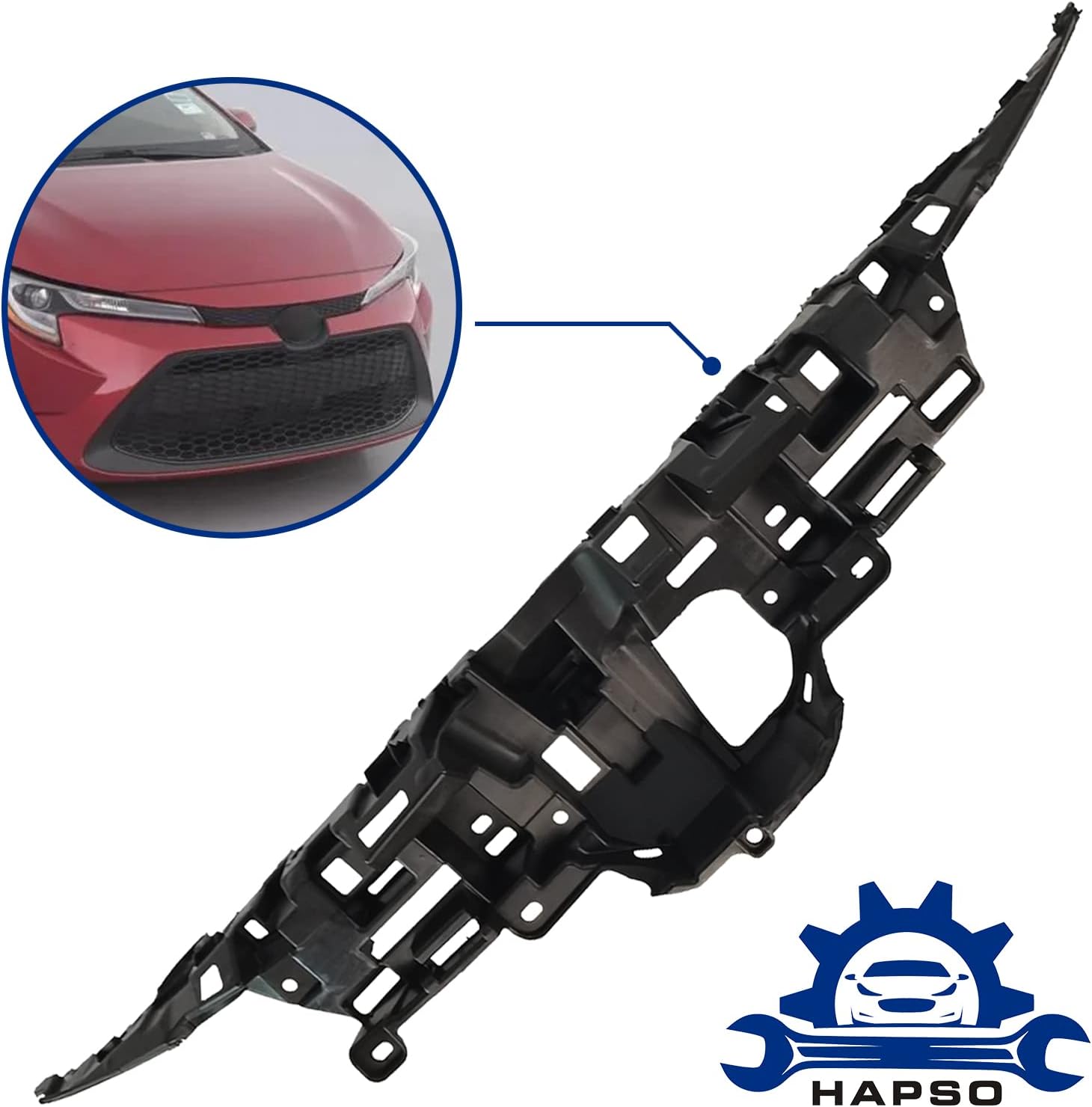 Front Bumper Lower Grille & Inner Grill Bracket Fit For 2020 2021 2022 Toyota Corolla LE/XLE Replacement For 531020228, 5311412240