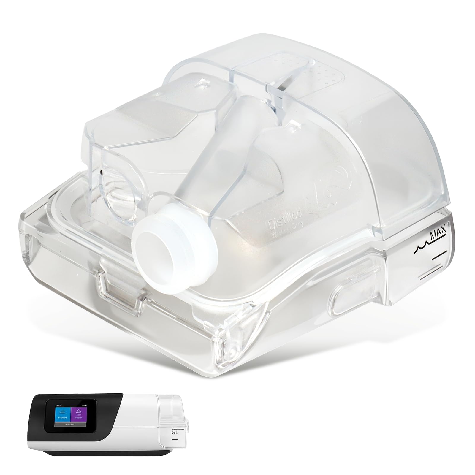 Water Chamber Tank for ResMed AirSense 11 Tube Hose Machine, Replacement Pap HumidAir Water Tank for CPAP Machine Hose